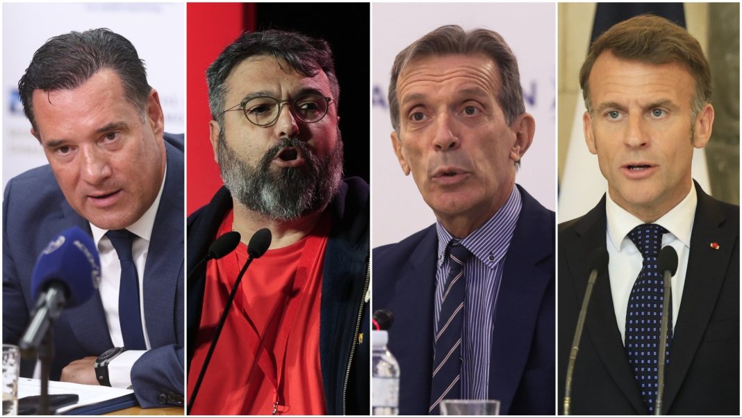 adwnis-vasileiadis-tzikas-macron Τρεις απορίες για τα γκάλοπ, το στοίχημα του Άδωνι, η διόρθωση από Τσίπρα, το καλώδιο α λα γαλλικά