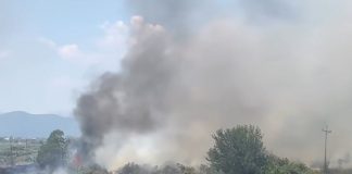 Φωτιά τώρα στη Δυτική Λέσβο σε αγροτοδασική έκταση – 8 εναέρια στη μάχη