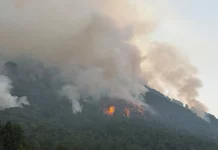 Ανεξέλεγκτη η φωτιά στην περιοχή της Τραπεζίτσας στην Κόνιτσα: Πάνω από 150 πυροσβέστες στη μάχη με τις φλόγες