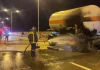 Συναγερμός στην Ιόνια Οδό στο ύψος της Άρτας: Φωτιά σε βυτιοφόρο με υγραέριο, απομακρύνθηκε ο οδηγός