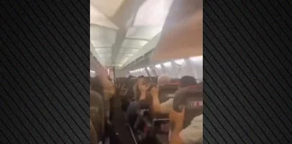 Τρόμος σε πτήση Boeing 737 στο Ιράν: Το εσωτερικό του αεροπλάνου διαλύεται μετά από βλάβη στην απογείωση-(VIDEO)