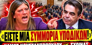 Άγριο ξέσπασμα Κωνσταντοπούλου κατά Σχοινά: «Είστε μία κυβέρνηση υπόδικων» -(VIDEO)