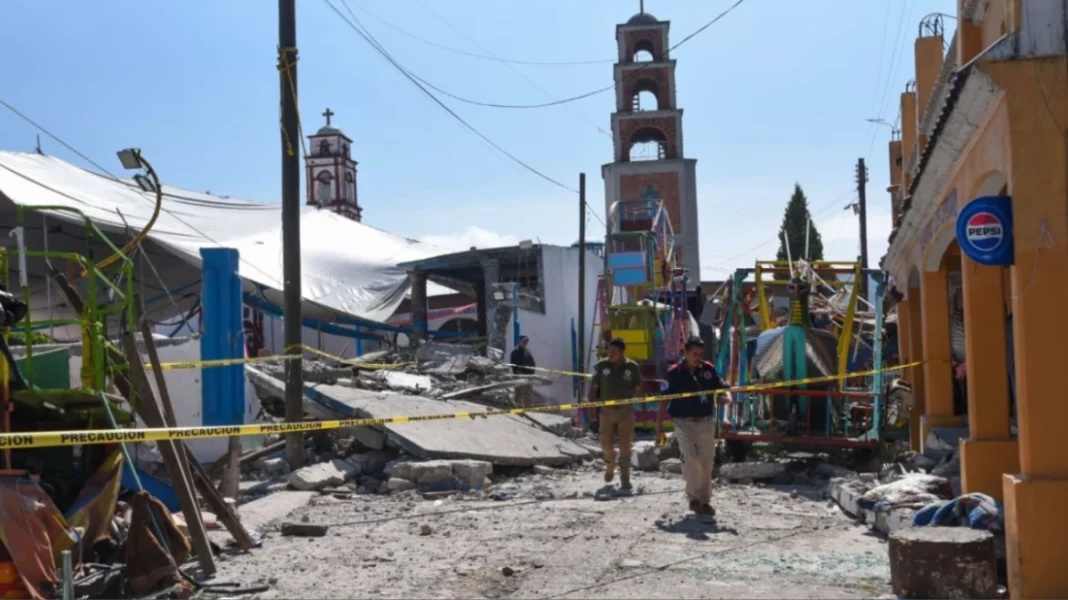 mexico_giorti Τουλάχιστον 10 νεκροί από έκρηξη πυροτεχνημάτων σε γιορτή στο Μεξικό-(VIDEO)
