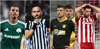 Super League: Μόνος πρώτος ο Παναθηναϊκός, 2ος ο ΠΑΟΚ που πήρε το ντέρμπι με τον Άρη – Γκέλες για ΑΕΚ και Ολυμπιακό