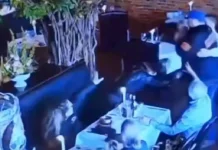 Άγριο βίντεο: Ατρόμητος σερβιτόρος αφοπλίζει δικηγόρο που θέλει να εκτελέσει την πρώην σύζυγό του