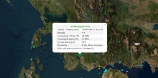 Σεισμός 4,4 Ρίχτερ στο Αιτωλικό