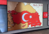 Χάρτης πρόκληση σε υπόγειο σταθμό στην Κωνσταντινούπολη με Κύπρο, Θράκη και Ρόδο