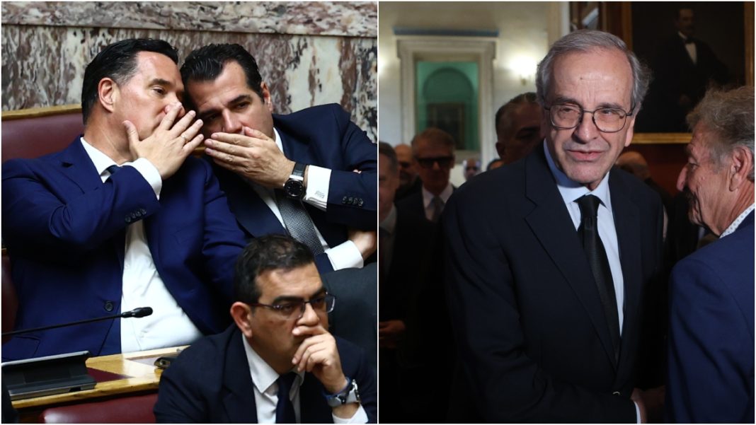Όταν συναντήθηκαν στην Αθηναϊκή Λέσχη ο Σαμαράς με Άδωνη και Πλεύρη