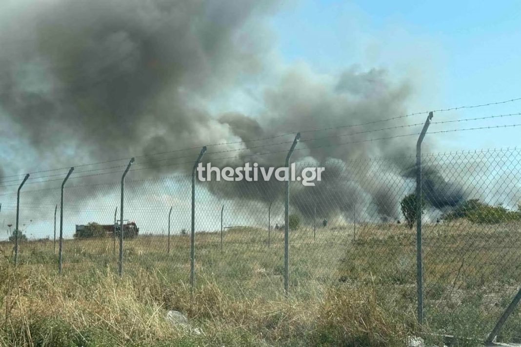 Θεσσαλονίκη: Συναγερμός για φωτιά στα Υψώματα Διαβατών – (VIDEO)