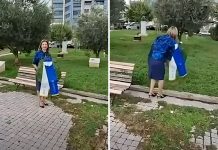 Η Καρυστιανού κατέθεσε τελικά μόνη της στεφάνι στη Θεσσαλονίκη για την 28η Οκτωβρίου