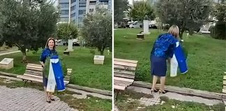 Η Καρυστιανού κατέθεσε τελικά μόνη της στεφάνι στη Θεσσαλονίκη για την 28η Οκτωβρίου