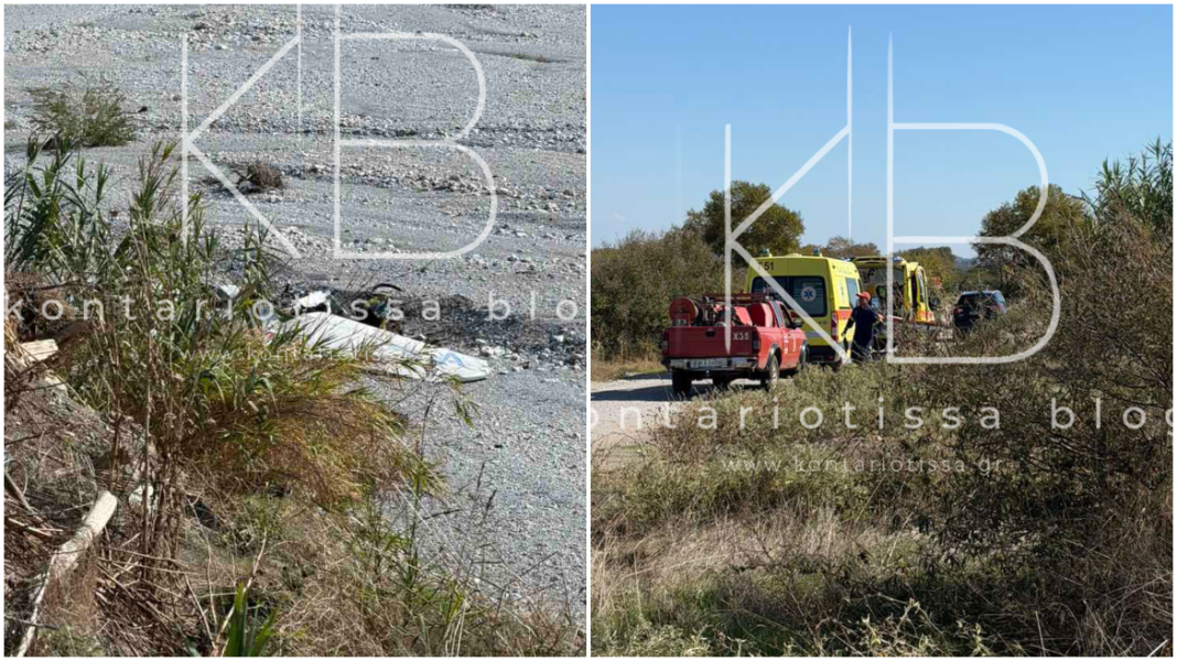 Νεκροί οι δύο επιβαίνοντες του μονοκινητήριου αεροσκάφους που έπεσε στην Πιερία