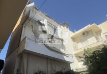 Ηράκλειο: Κατέρρευσε τμήμα πολυκατοικίας – (ΦΩΤΟ)