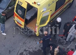 Αιματηρή συμπλοκή μεταξύ αλλοδαπών στο Ηράκλειο της Κρήτης, ένας τραυματίας στο νοσοκομείο Αιματηρή συμπλοκή μεταξύ αλλοδαπών στο Ηράκλειο της Κρήτης, ένας τραυματίας στο νοσοκομείο