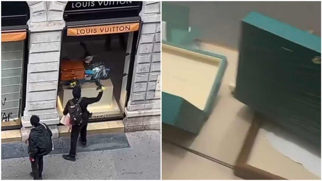 louis-vuitton Πλιάτσικο στη Γαλλία: Κουκουλοφόροι σπάνε βιτρίνες, αρπάζουν ό,τι βρουν από Hermès, Louis Vuitton και Galeries…