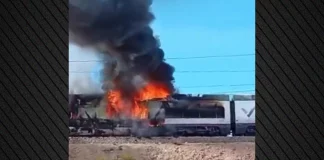Διακοπή της κυκλοφορίας των τρένων μεταξύ Μαδρίτης και Βαρκελώνης μετά από φωτιά σε αμαξοστοιχία στη Σαραγόσα-(VIDEO)