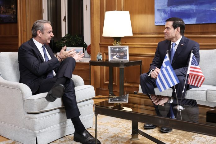 Τετ α τετ Μητσοτάκη – Ρούμπιο στο Μαξίμου: “Στο υψηλότερο επίπεδο όλων των εποχών οι σχέσεις Ελλάδας και ΗΠΑ”