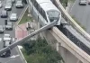 Παραλίγο τραγωδία στο Σάο Πάολο: Συρμός του μετρό προσέκρουσε σε γερανό που έπεσε ελάχιστα πριν στις γραμμές
