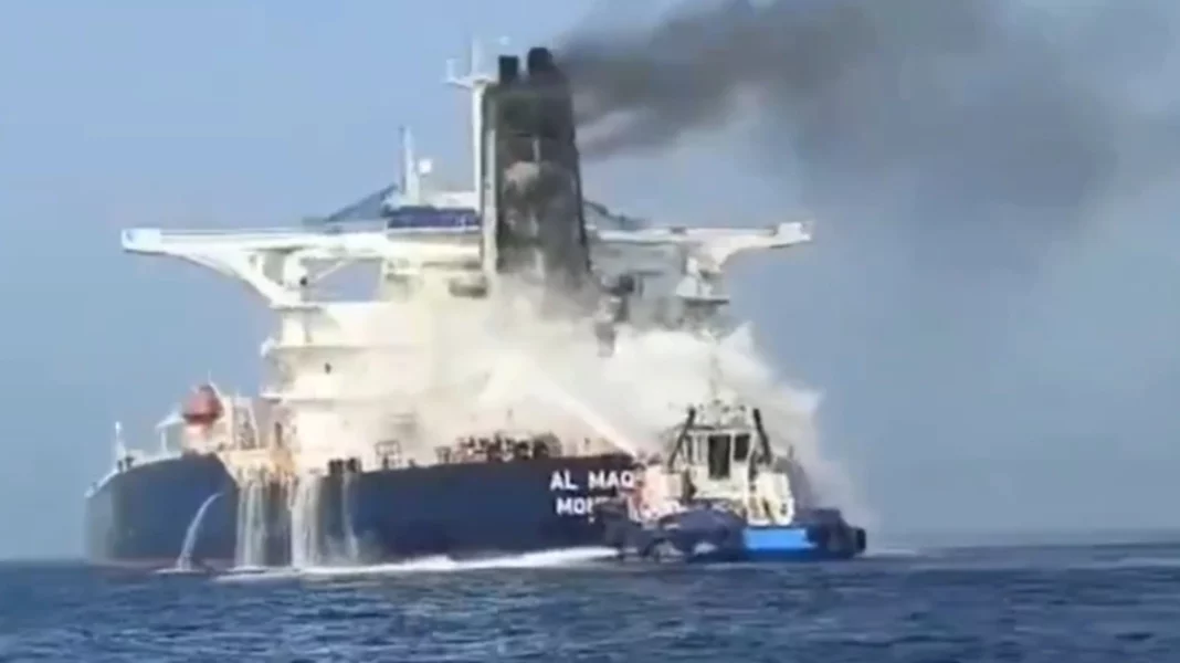 tanker_hormuz Στις φλόγες υπερδεξαμενόπλοιο μετά από επίθεση του Ιράν στα Στενά του Ορμούζ
