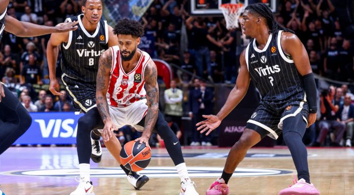Βίρτους Μπολόνια – Ολυμπιακός 96-94: Πρώτη ήττα με τρίποντο-«μαχαιριά» του Καρ στην εκπνοή (VIDEO)